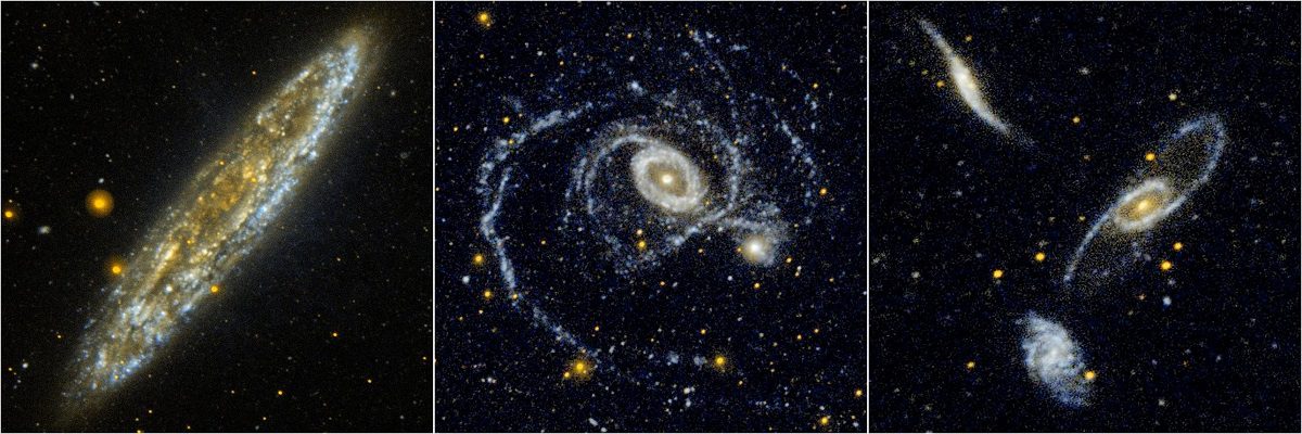 Bright galaxies - NASA photos on Silver Magazine www.silvermagazine.co.uk
