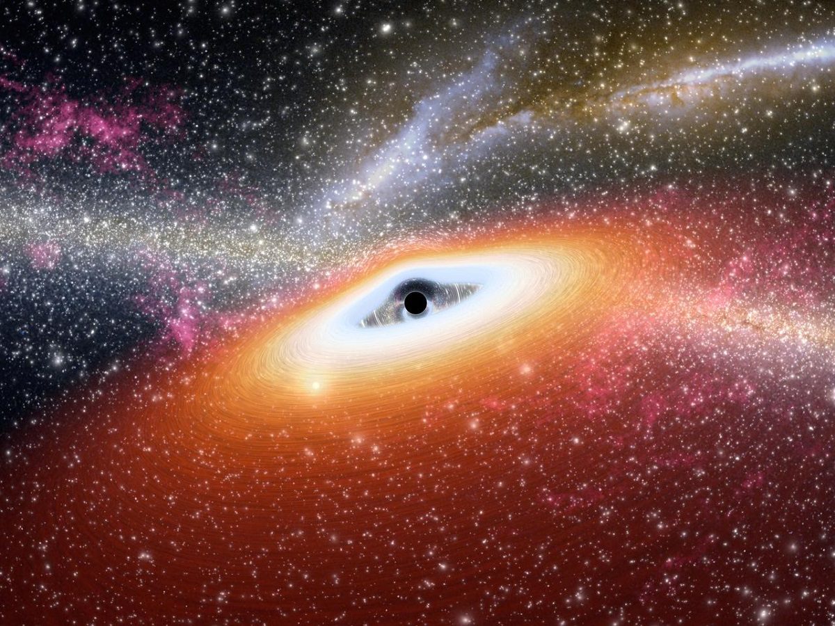 Artist concept of a supermassive black hole - NASA photos on Silver Magazine www.silvermagazine.co.uk