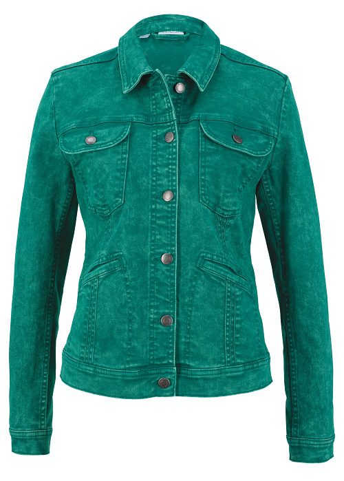 Bon Prix green denim jacket £39.99 fashion feature www.silvermagazine.co.uk
