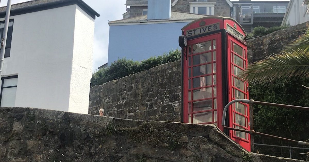 St Ives telephone box for travel article on Silver Magazine www.silvermagazine.co.uk