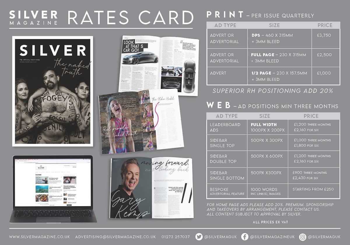 SILVER MAGAZINE ADVERTISING RATE CARD SUMMER 2022 - 1