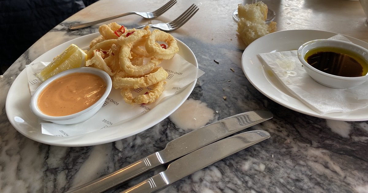 Calamari fritti chilli aioli £11 - Beach House review Silver Magazine