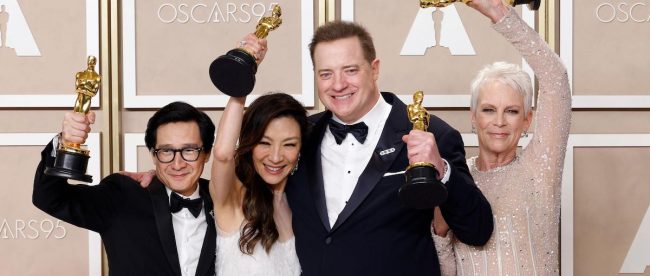 The Big Four interviews with 2023 Oscar winners Jamie Lee Curtis, Michelle Yeoh, Brendan Fraser, and Ke Huy Quan on Silver - www.silvermagazine.co.uk