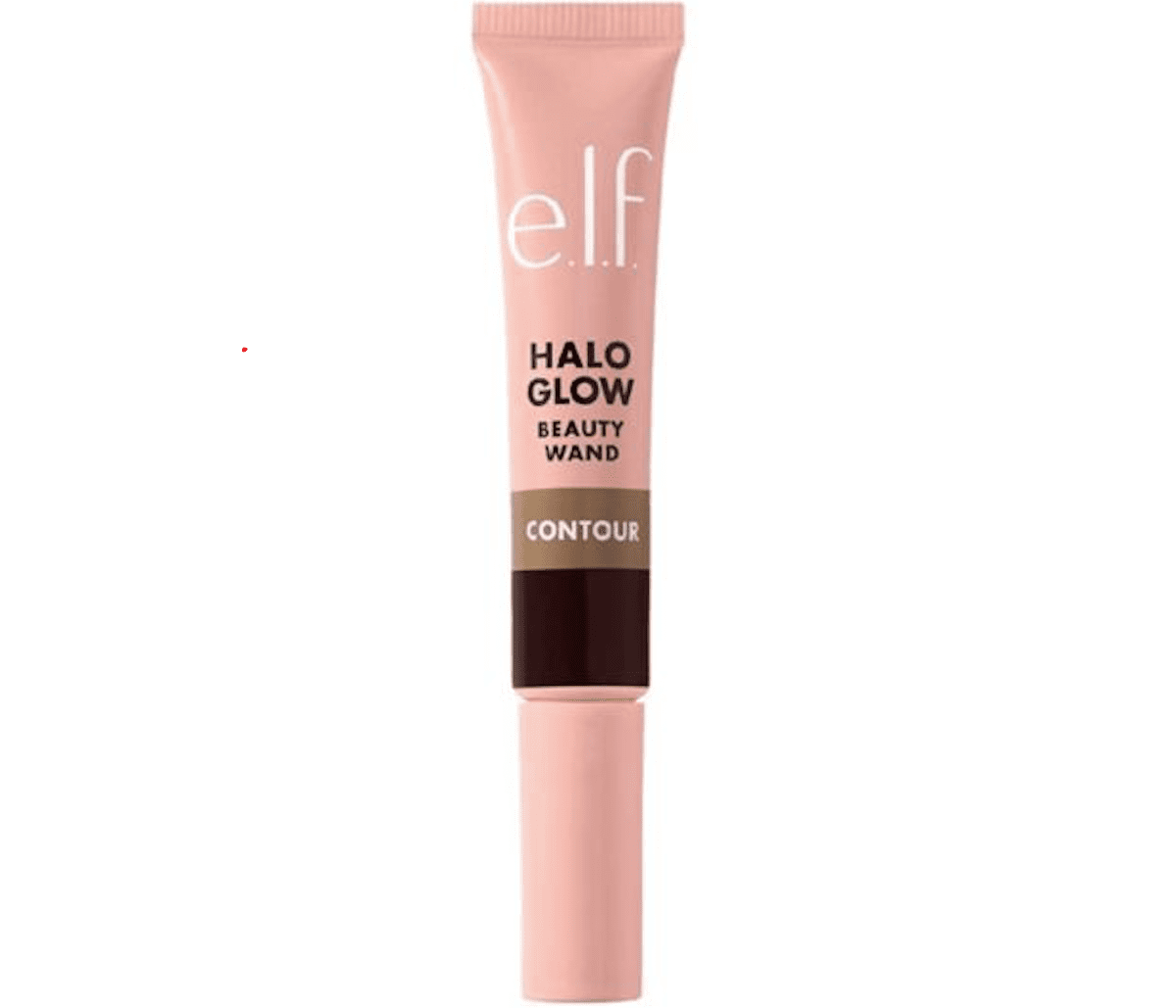 Slim pink tube against a white background of e.l.f halo contour stick.