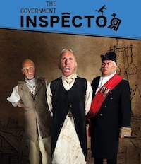 Frank Horsely in the Government Inspector poster with the Southwick Players. Theatre over 50.