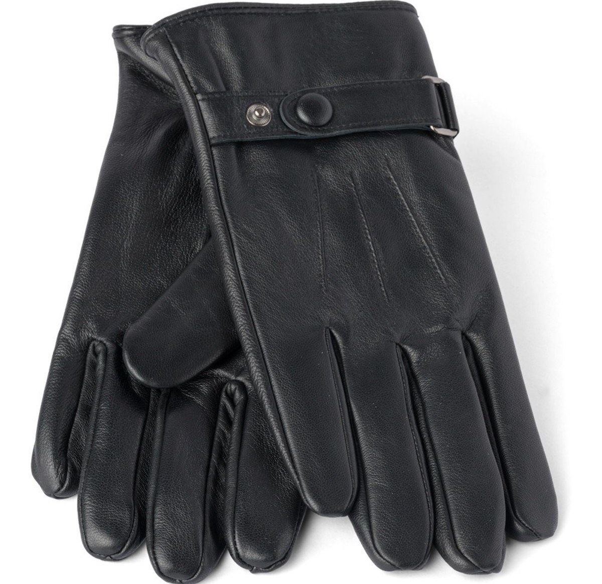 Black leather gloves - Men's Christmas party wear